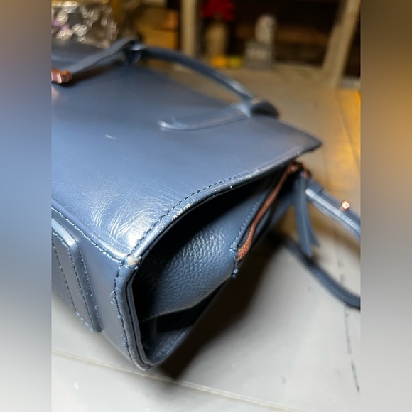Radley London Navy Blue Leather Handbag - Picture 13 of 16